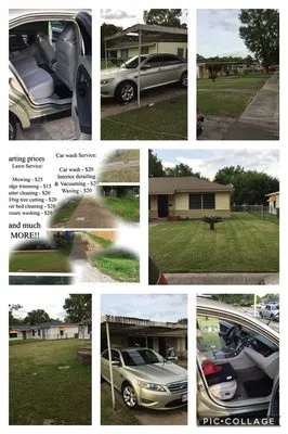 A&J Lawn And Car Wash Service Logo