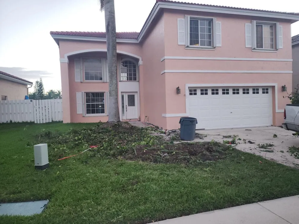 Professional landscape installation in Davie, FL by AJ Lawn Masters Landscaping