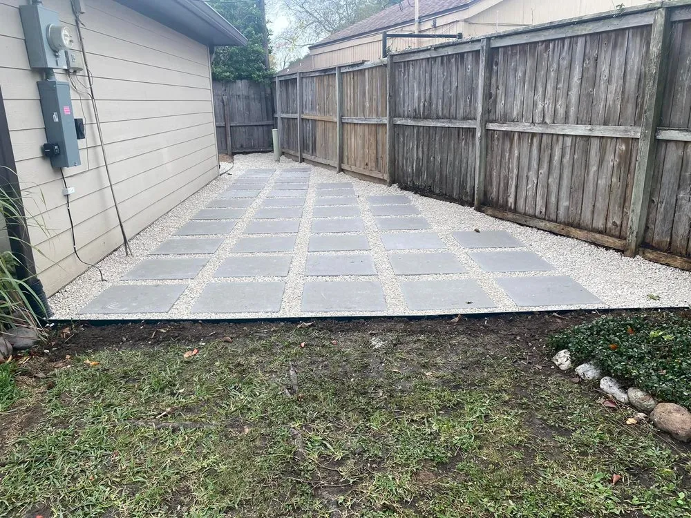 Custom landscape design in Houston, TX by AJ Rain Sprinkler