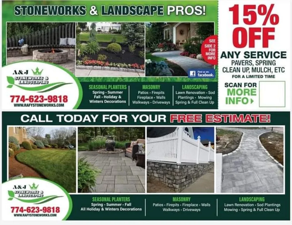 Affordable landscaping services with custom design across Marlborough, MA - A&J Stoneworks and Landscaping