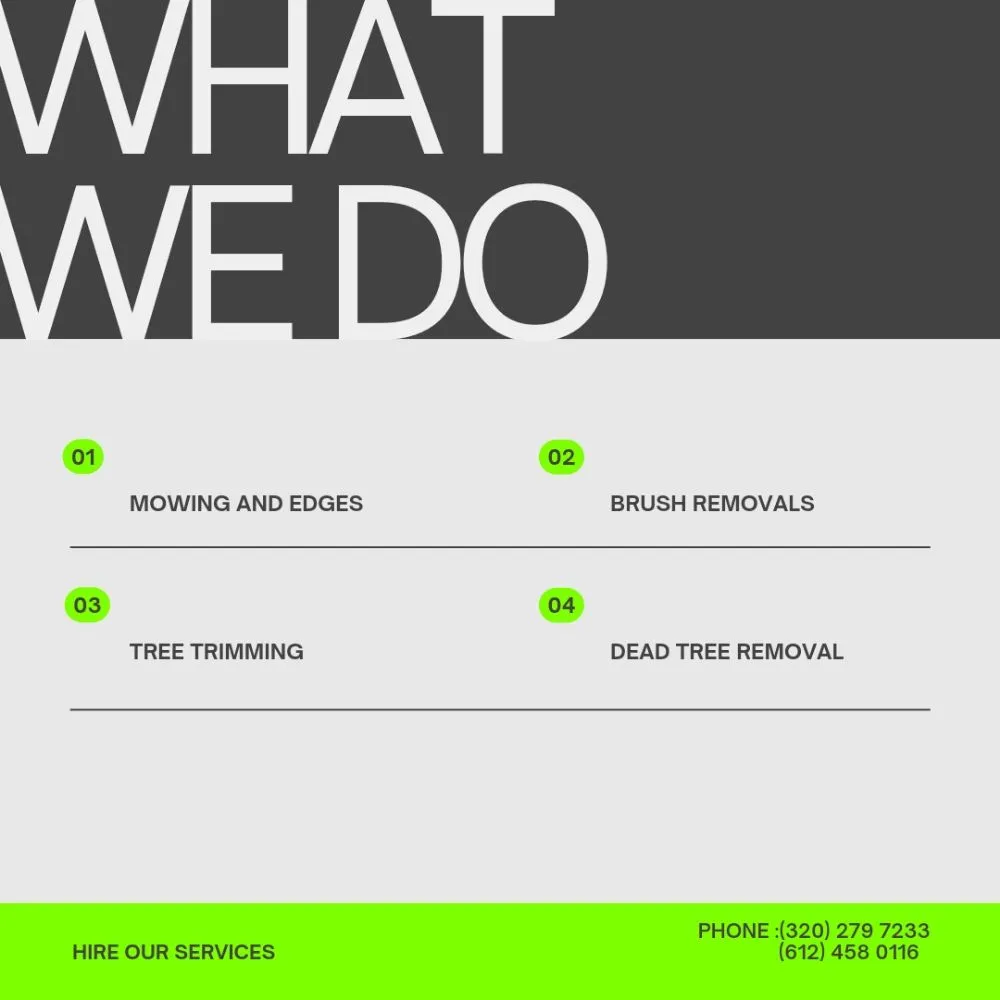 Custom yard maintenance for year-round maintenance in Hinckley, MN by A&J Yard Services