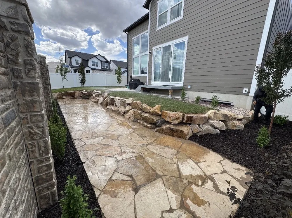 Local landscape installation in Murray, UT by AJA Landscaping