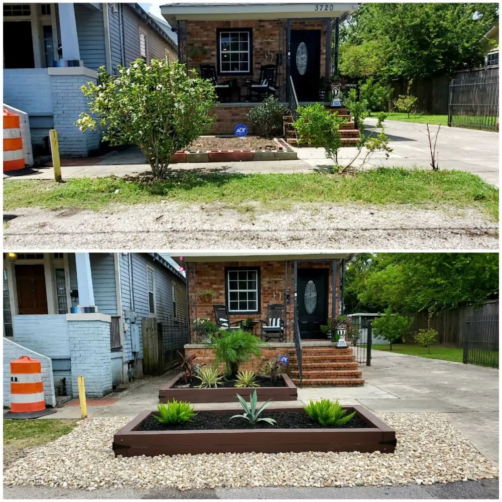 Affordable landscape design for residential properties in Metairie, LA by AJax Landscape