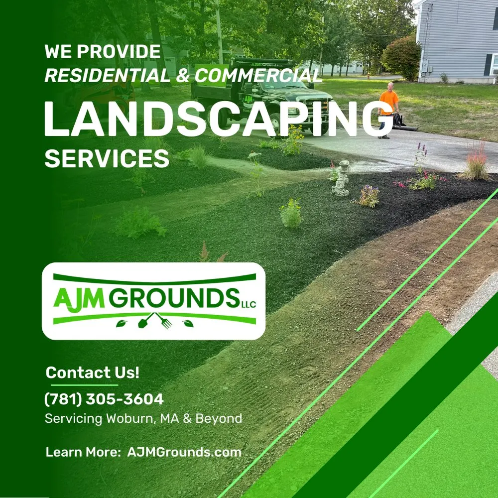 Affordable outdoor landscaping for outdoor upgrades across Woburn, MA - AJM Grounds