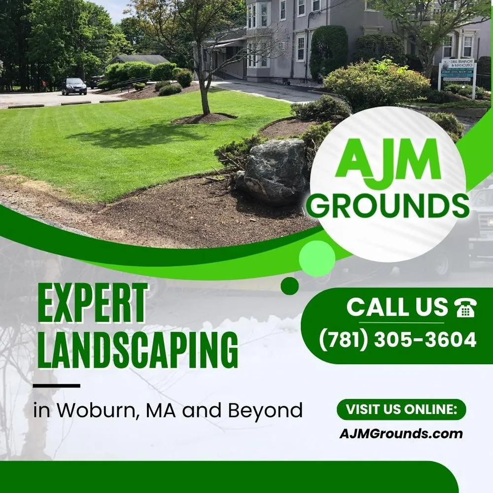 Trusted yard maintenance near you in Woburn, MA by AJM Grounds