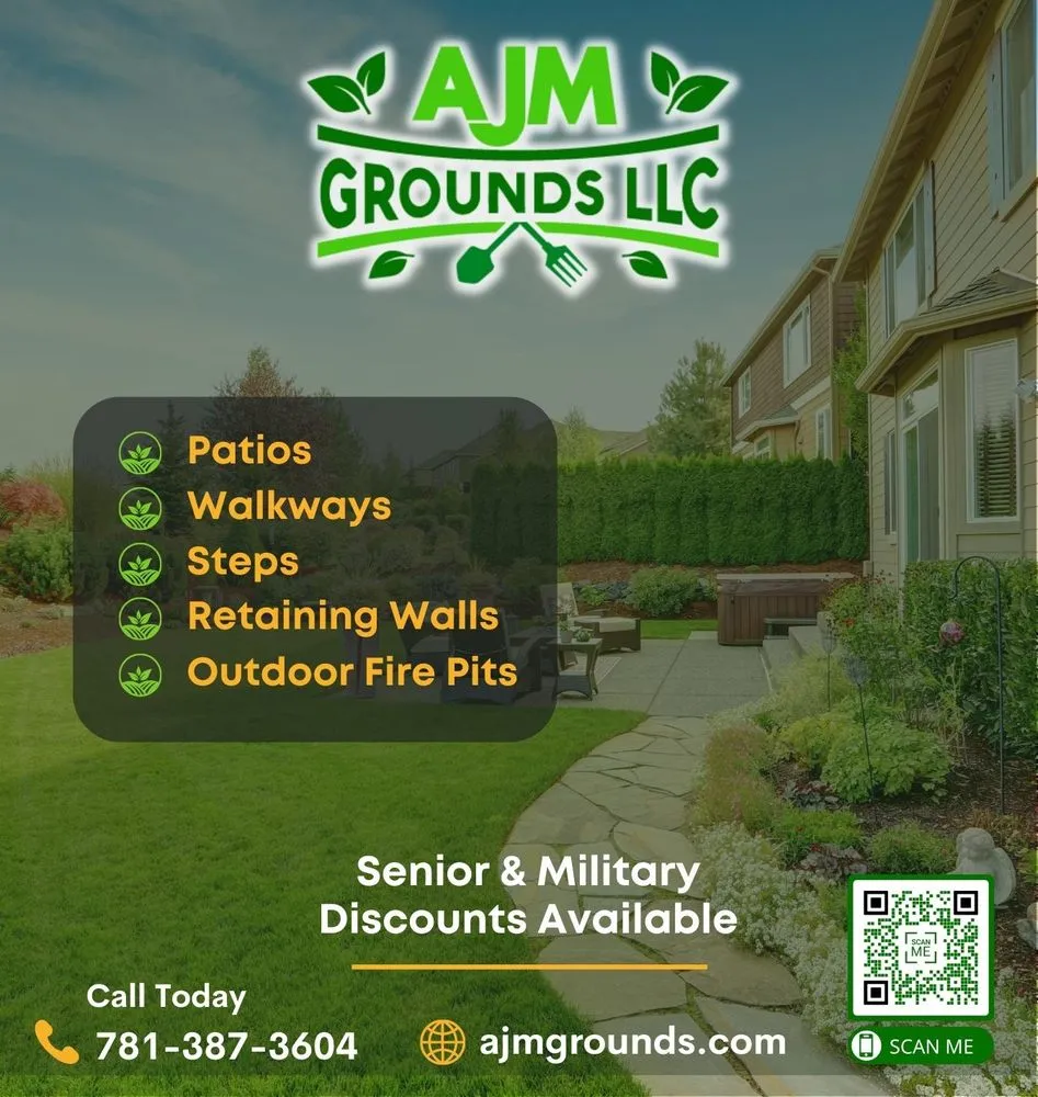 Custom outdoor landscaping in Woburn, MA - AJM Grounds