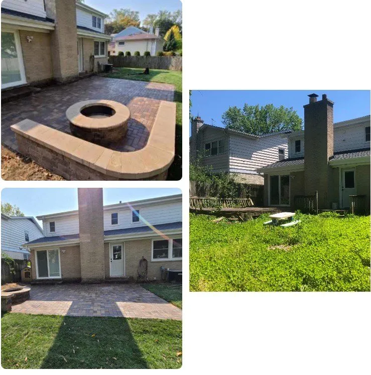 Professional landscape installation for homes in Des Plaines, IL by AJM Landscaping