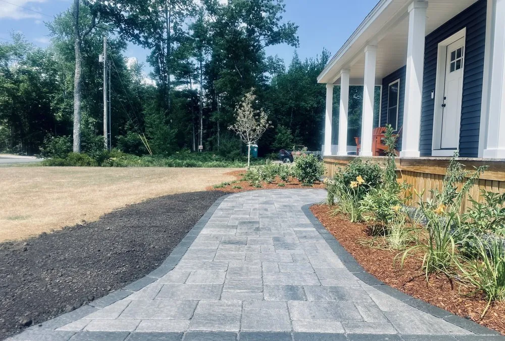 Local residential landscaping with custom design in North Berwick, ME by Ajna Stonescapes