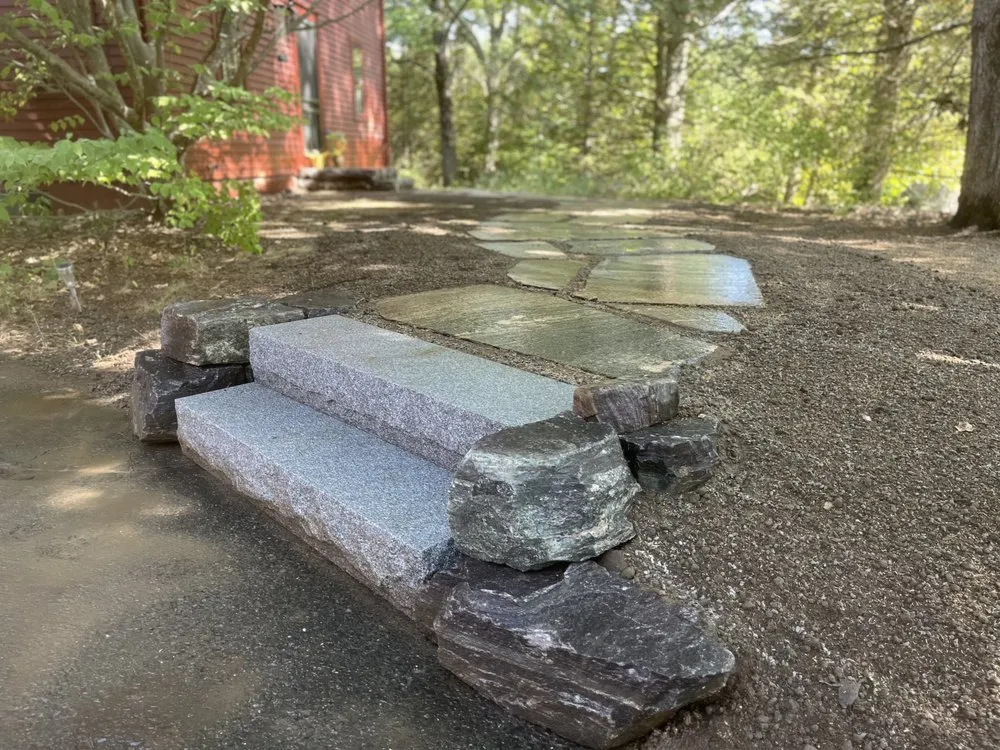 Professional outdoor landscaping in North Berwick, ME by Ajna Stonescapes