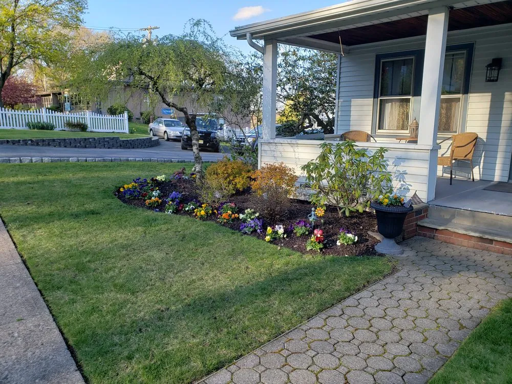 Professional garden landscaping for outdoor upgrades in New Milford, NJ by AJR Landscaping