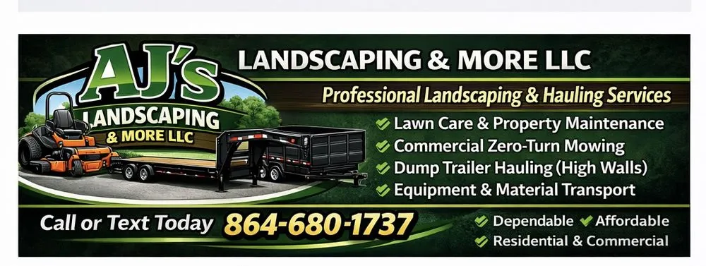 Expert garden landscaping in Spartanburg, SC by Aj’s Landscape & More