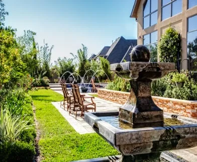 Professional garden landscaping for outdoor upgrades in Houston, TX by AJ's Landscaping & Design, Inc