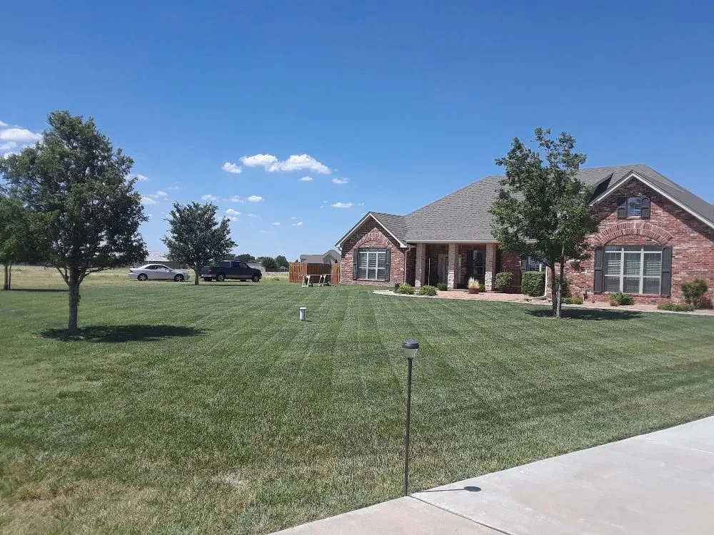 Custom landscape installation for homes across Amarillo, TX - AJ's Lawn Care
