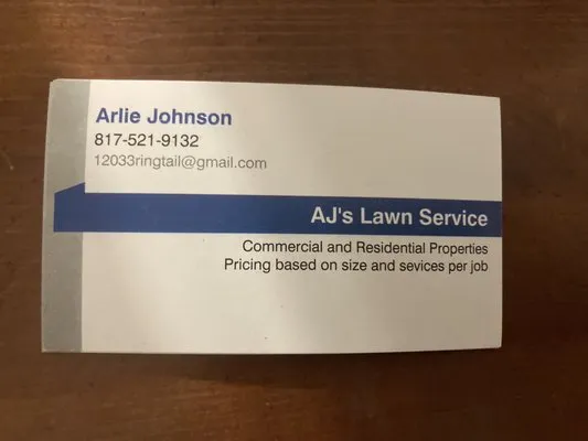 AJ’s Lawn Service
