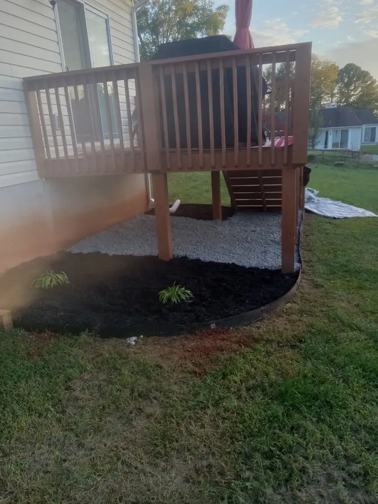Custom garden landscaping for homes in Stafford, VA by Aj’s Lawncare