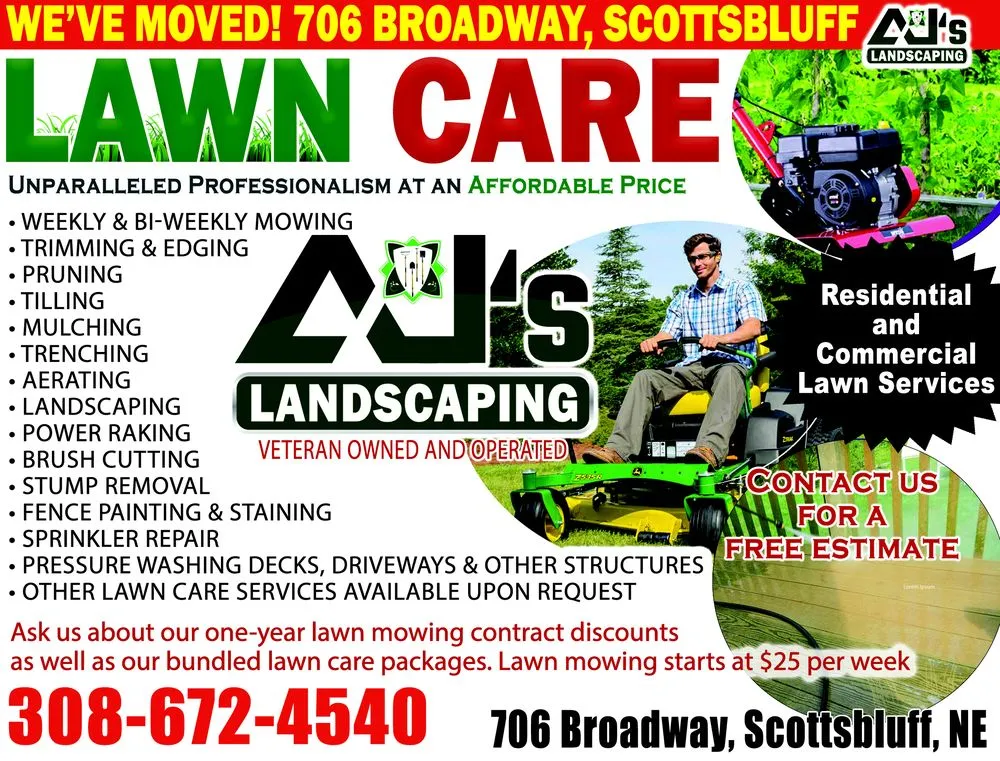 Custom landscape installation for residential properties in Scottsbluff, NE by AJ's Rentals & Landscaping