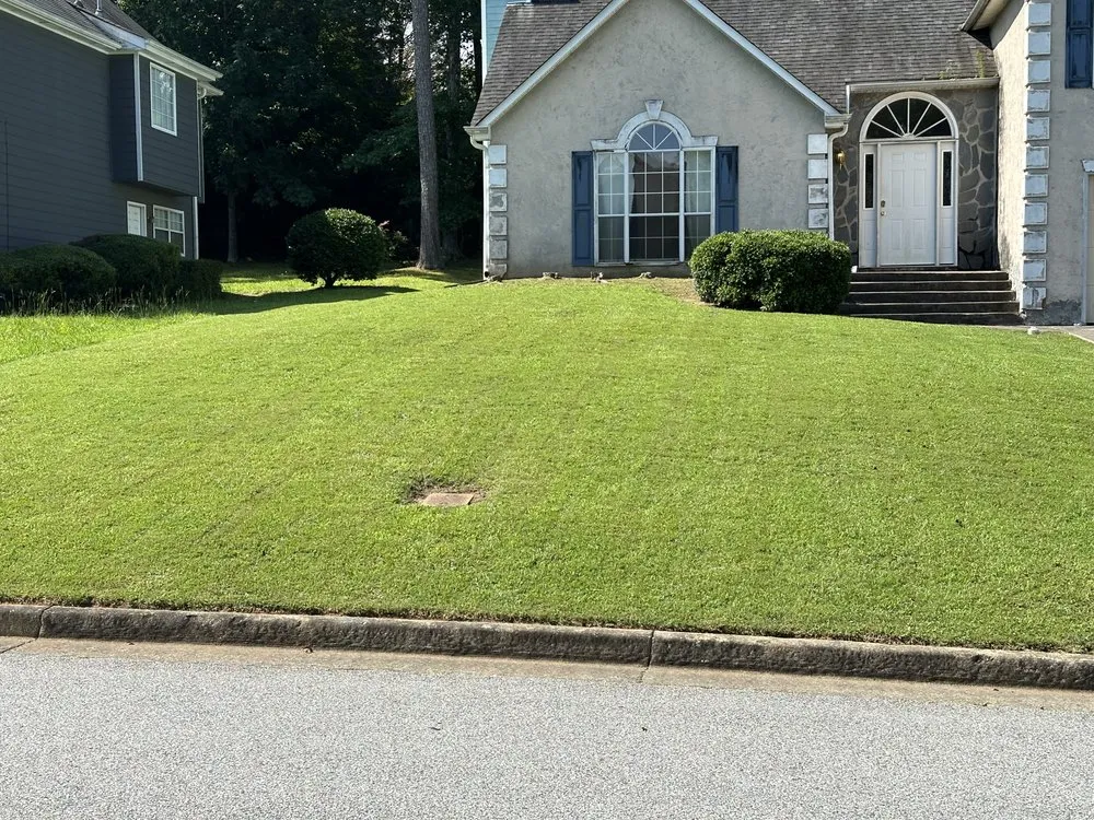 Professional landscape installation in Jonesboro, GA by AK Lawn & Commercial Cleaning