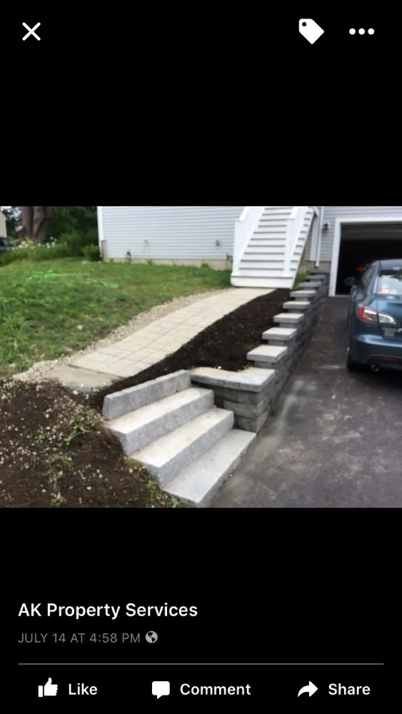 Expert garden landscaping in Hampton, NH by AK Property Services