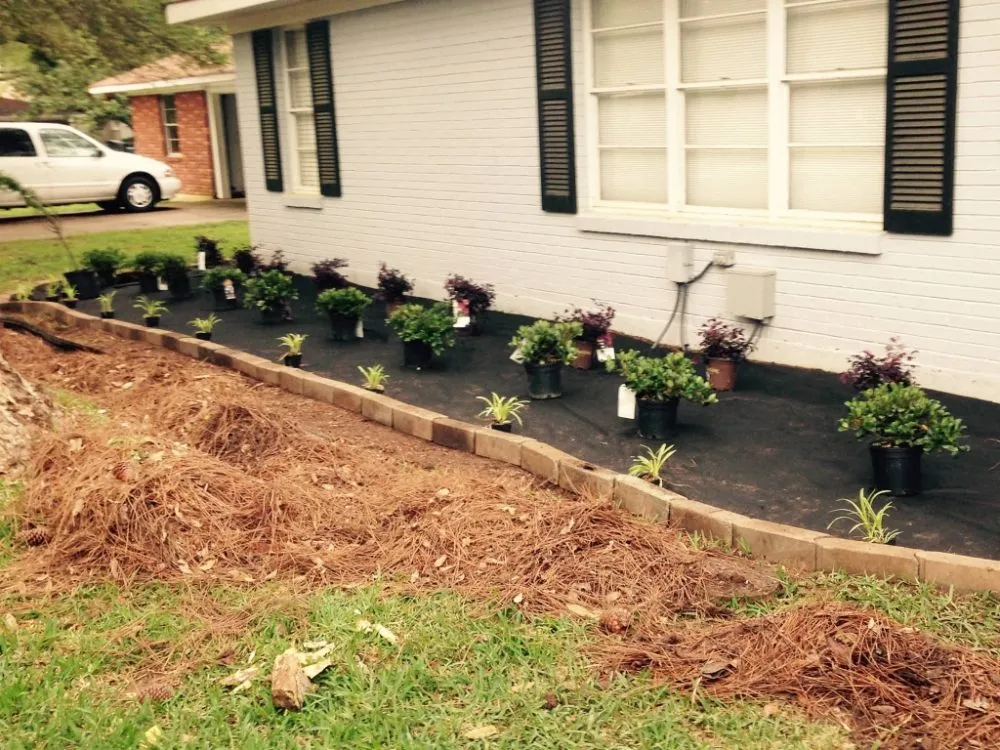 Reliable landscape installation with custom design in Bossier City, LA by AKC Lawn Service