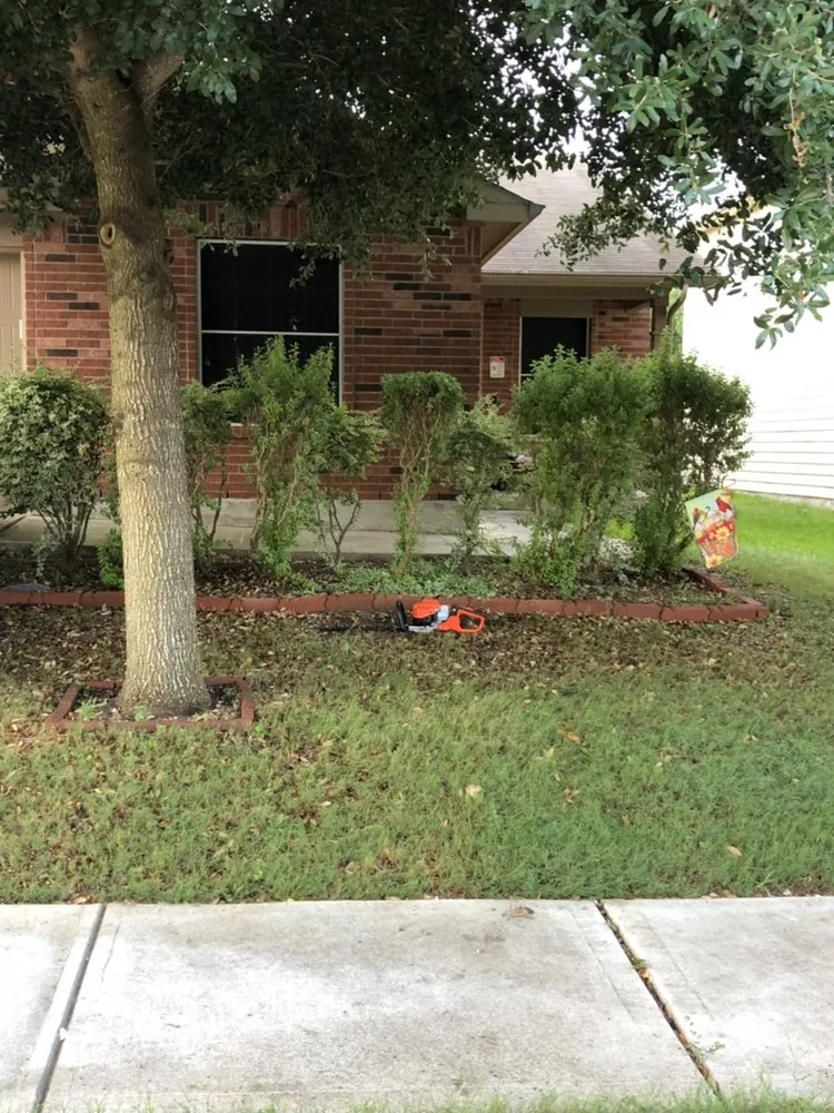 Custom outdoor landscaping with custom design across Schertz, TX - AK&H First Response Lawn Care and More