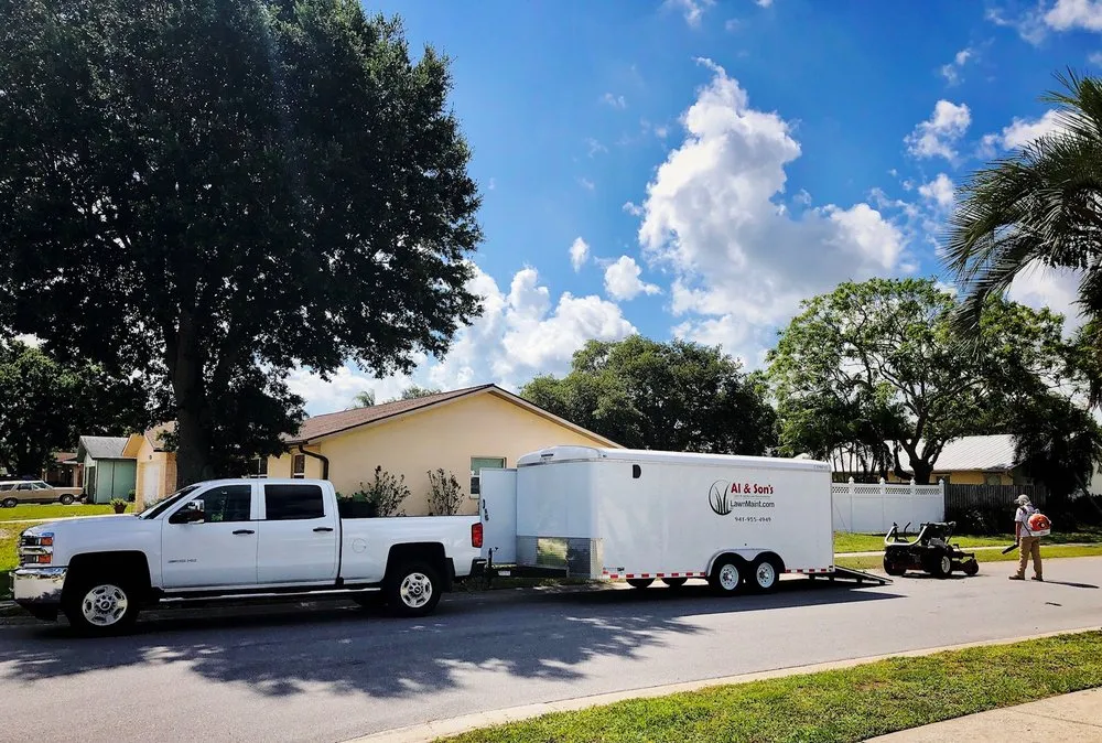 Custom outdoor landscaping for year-round maintenance across Sarasota, FL - Al & Son's Lawn Care