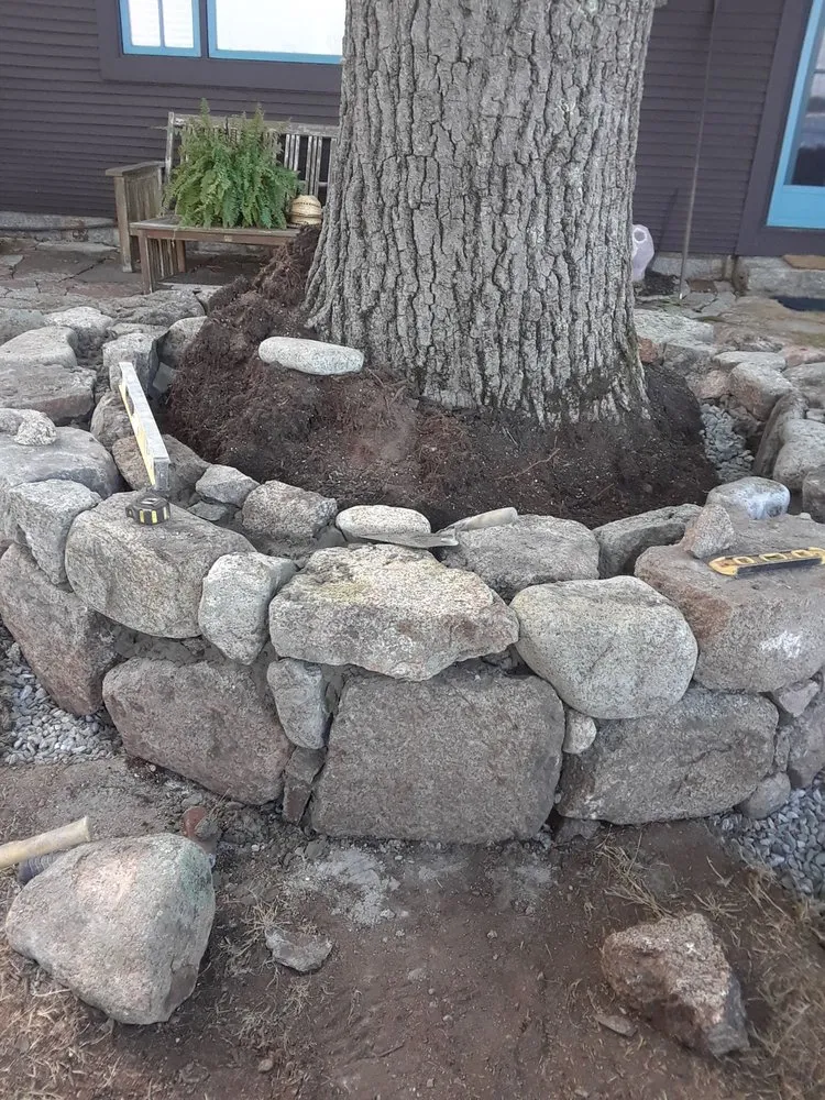 Custom landscape installation for beautiful yards across Lynn, MA - A.L Masonry And Tree Services