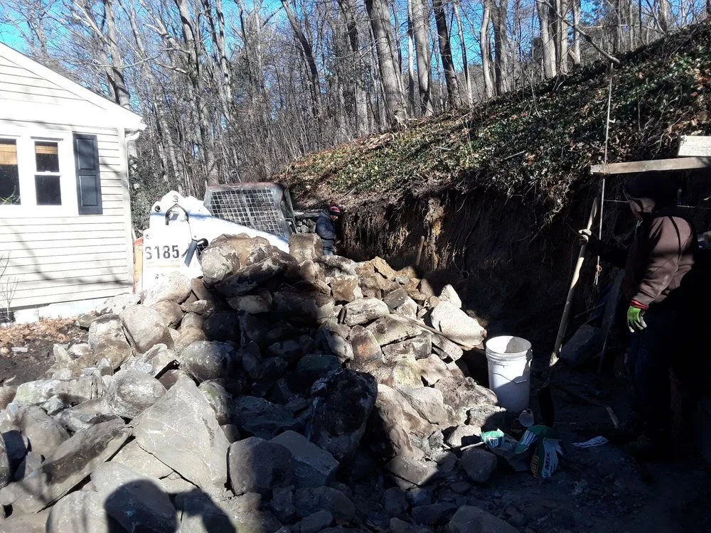 Custom landscaping services for residential properties in Lynn, MA by A.L Masonry And Tree Services