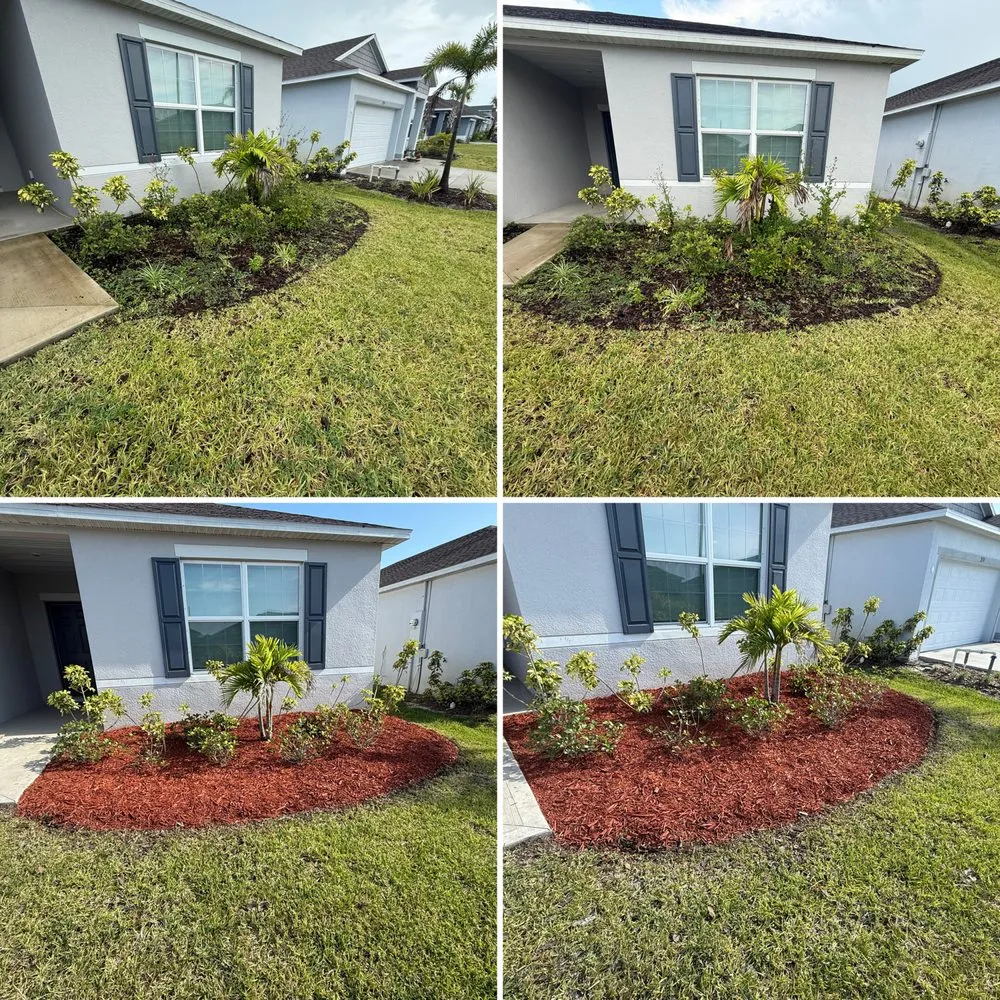 Professional landscape installation in Palm Bay, FL - Alamo Lawn Care Services
