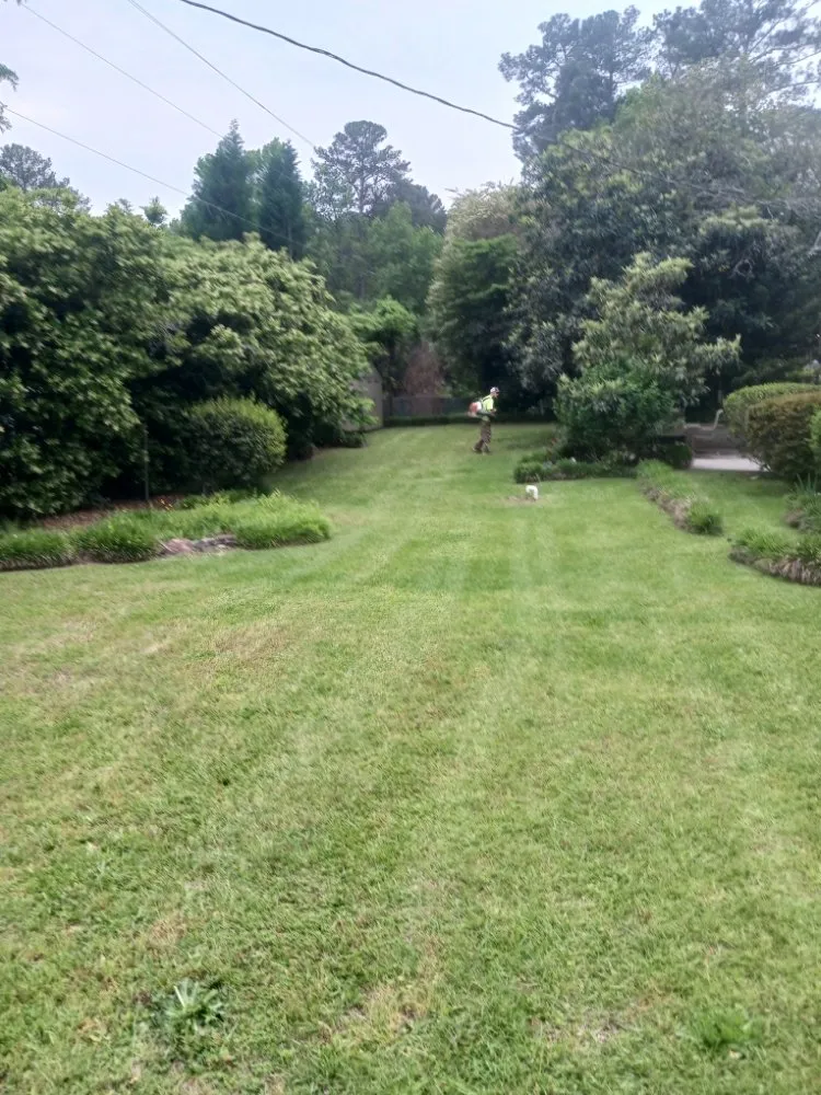Custom garden landscaping for outdoor upgrades in Bradley, SC by Alan's Lawn Maintenance
