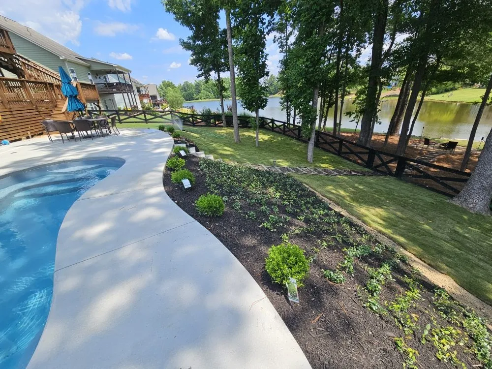 Expert landscape installation for beautiful yards in Dallas, GA by Albamex Landscaping