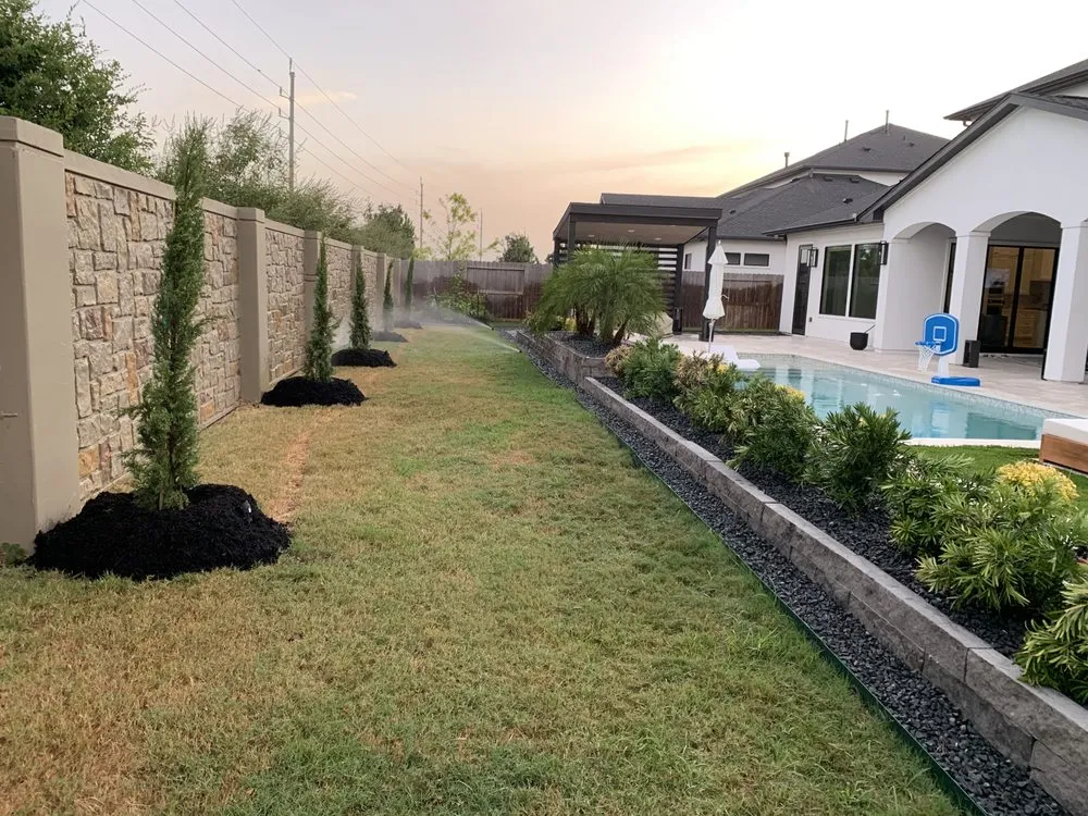 Expert landscape installation for year-round maintenance in Sugar Land, TX by Alberto lawn services