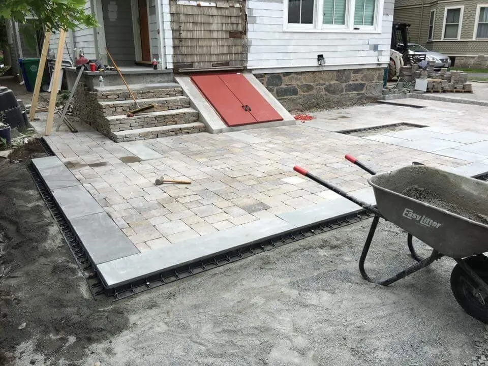 Custom yard maintenance in Waltham, MA by Albertos Landscape