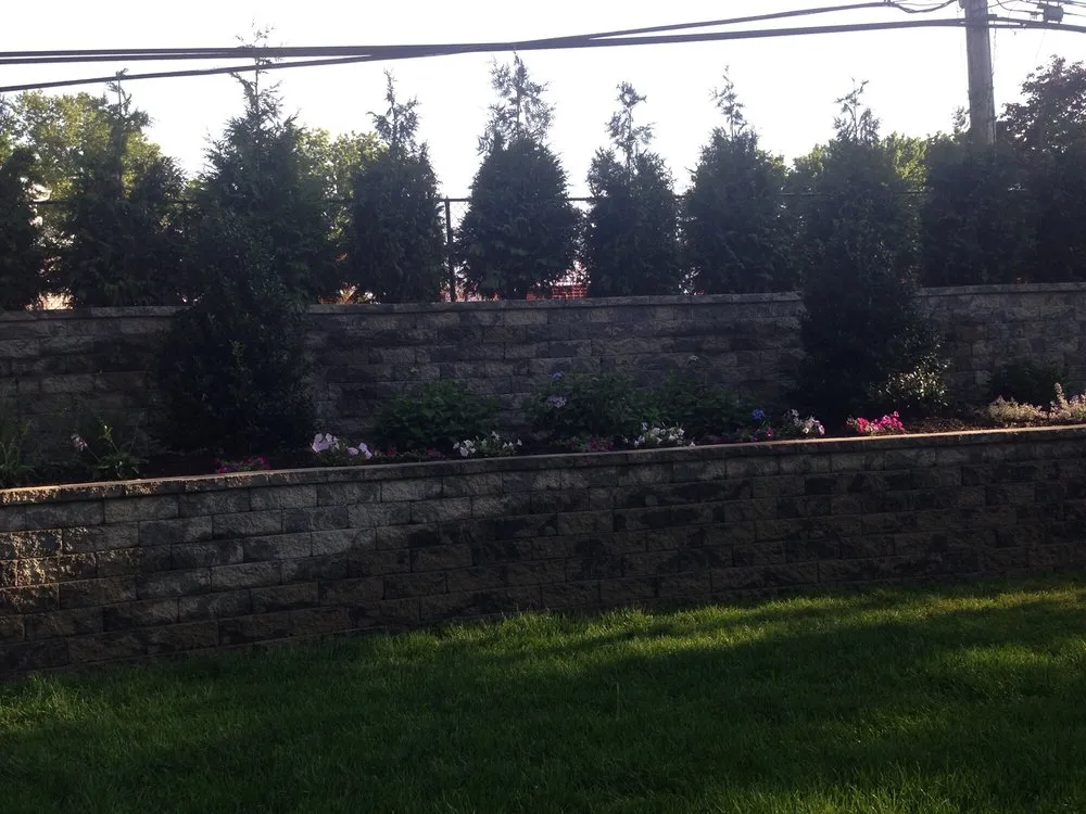 Expert garden landscaping with custom design in Albertson, NY by Albert's Landscaping