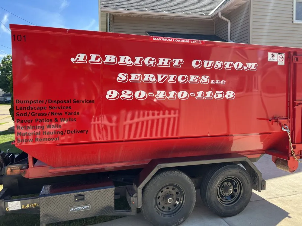 Custom landscape design in Oshkosh, WI by Albright Custom Services