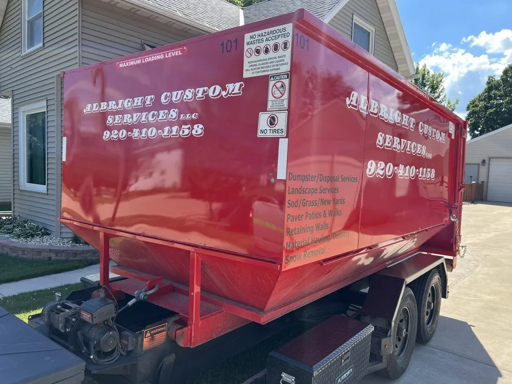 Professional outdoor landscaping experts serving Oshkosh, WI - Albright Custom Services