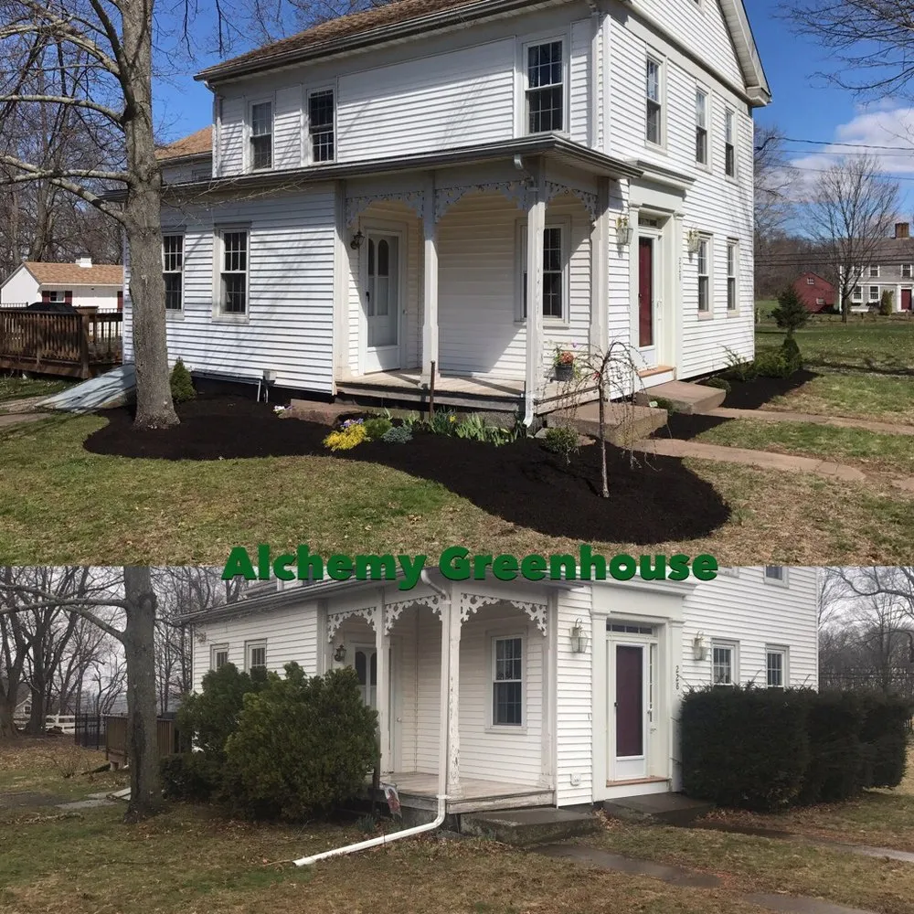 Professional yard maintenance for homes in Portland, CT by Alchemy Greenhouse And Landscaping