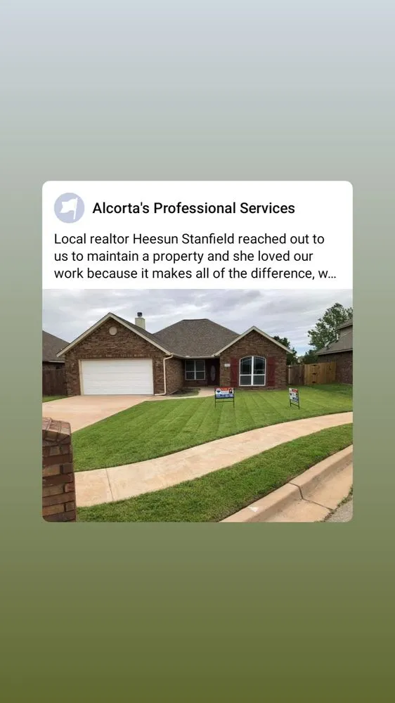 Professional landscape design in Lawton, OK by Alcorta’s Professional Services