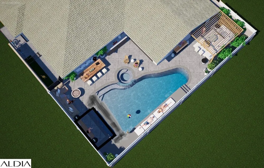 Affordable garden landscaping in Huntington Beach, CA by ALDIA