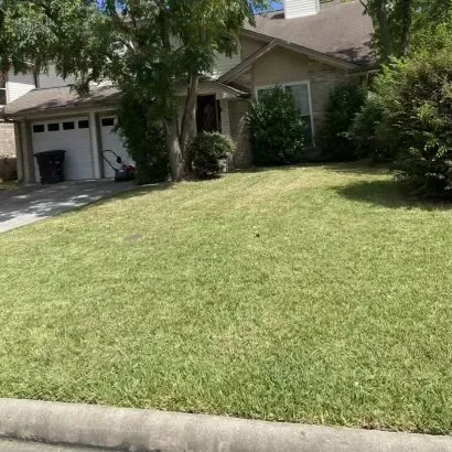 Reliable landscape installation in Houston, TX by Aleaf Landscaping