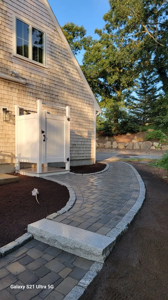 Custom landscape design for beautiful yards in Barnstable, MA by Alef santos landscape