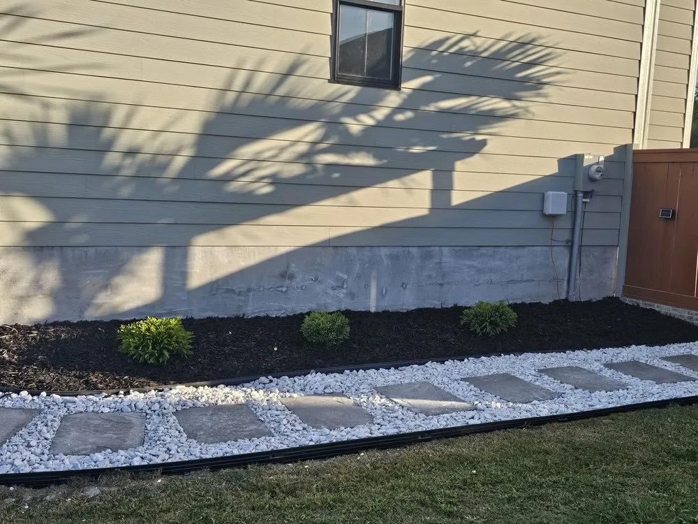 Expert garden landscaping for homes in Broadway, NC by Aleman Landscaping