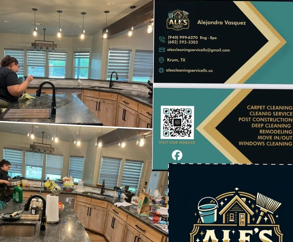 Professional yard cleanup service in Krum, TX by Ale’s Cleaning Services