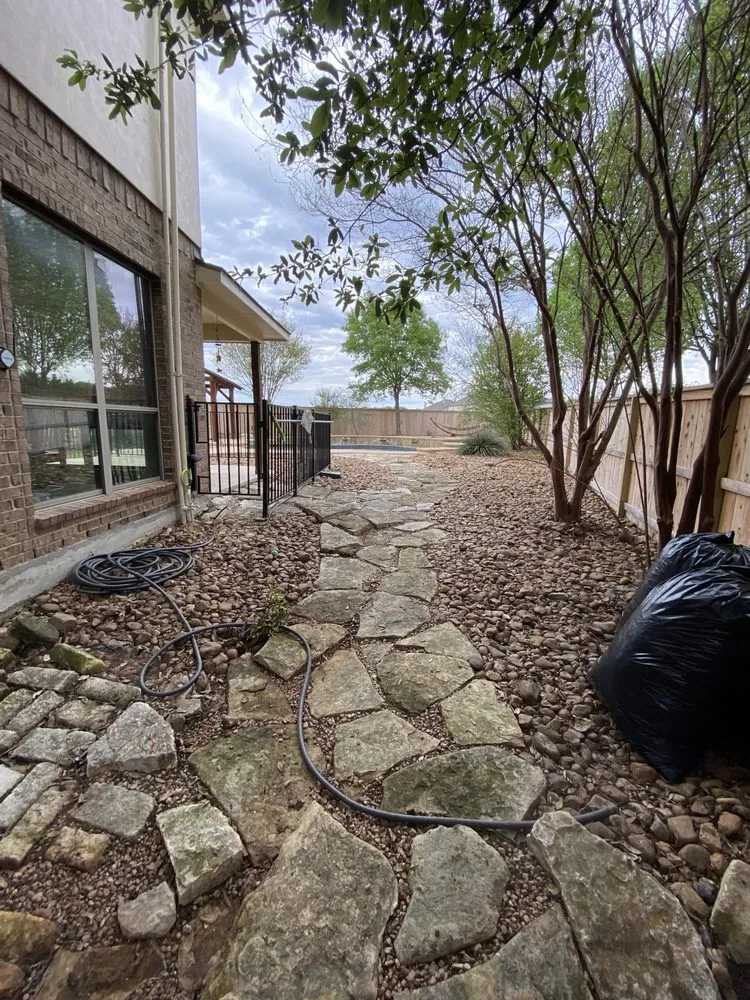 Professional yard maintenance in San Antonio, TX by Alex Fence & Landscaping