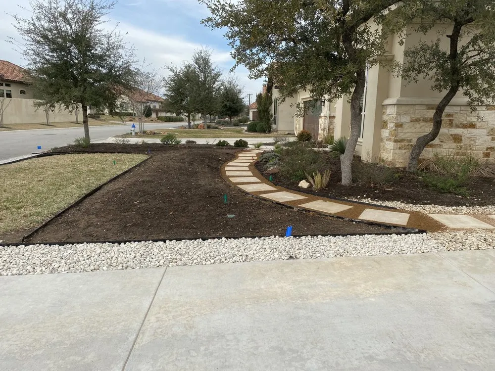 Affordable landscape design for beautiful yards in San Antonio, TX by Alex Fence & Landscaping