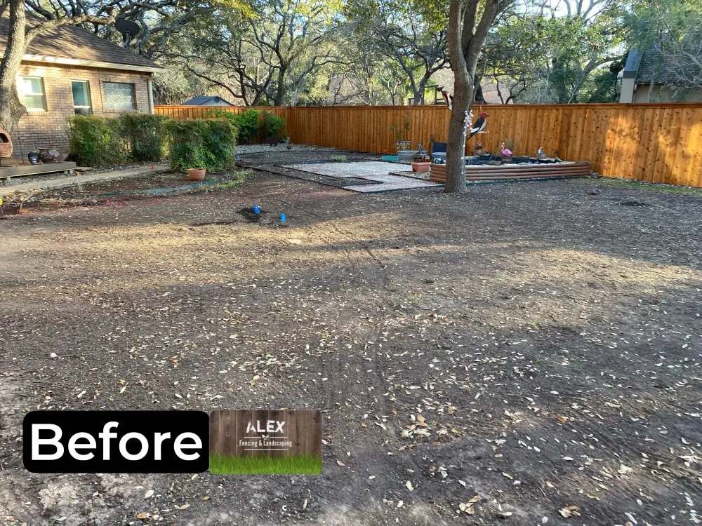 Expert garden landscaping in San Antonio, TX by Alex Fence & Landscaping