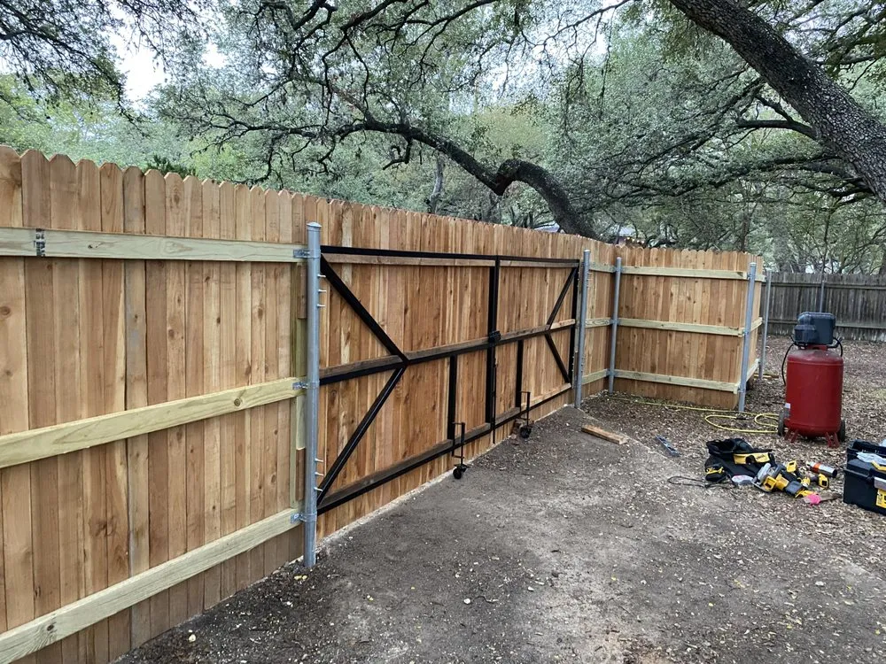 Affordable yard cleanup service for outdoor upgrades in San Antonio, TX by Alex Fence & Landscaping