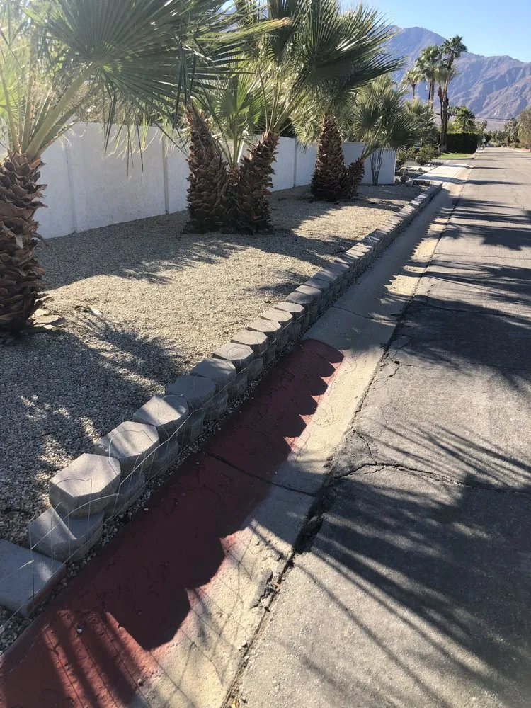 Custom landscape installation in Cathedral City, CA - Alex H Landscape