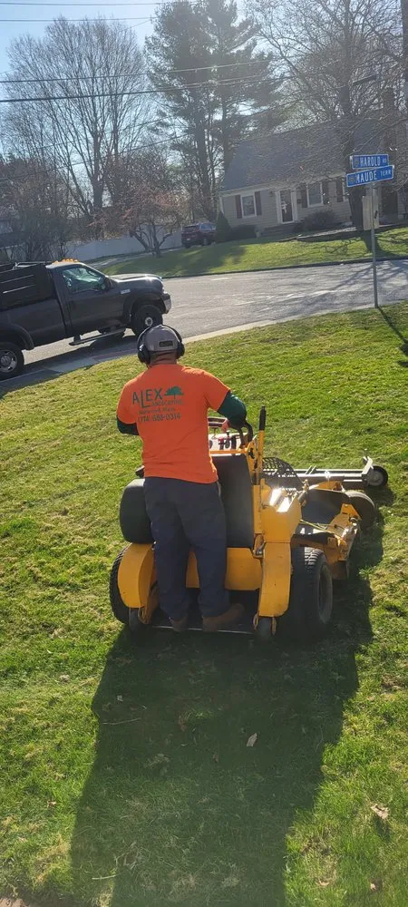 Affordable lawn mowing service in Norwood, MA by Alex Landscaping