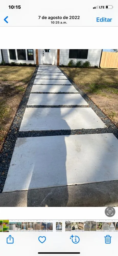 Professional outdoor landscaping in Bellville, TX by Alex Services