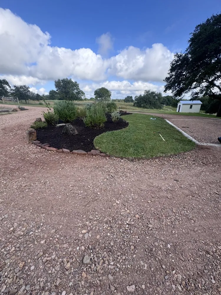 Professional yard cleanup service with custom design across Bellville, TX - Alex Services